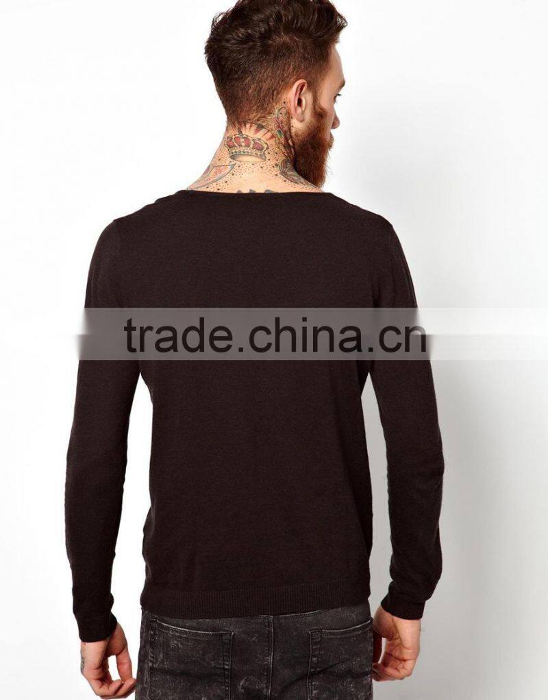 100% pure cotton Fine lightweight knit ribbed cuffs and waistband, Scoop neck regular fit Jumper