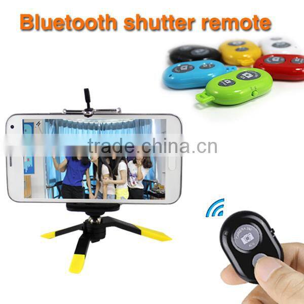 China manufacturer selfie bluetooth remote shutter, shutter release for tripod camera