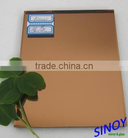 Qingdao High reflective Euro bronze mirror sheet with double coated paint