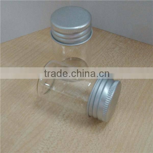 35*50mm transparent capsule bottle, small glass bottle