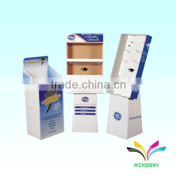 New design best selling foldable retail cardboard countertop postcard display stand
