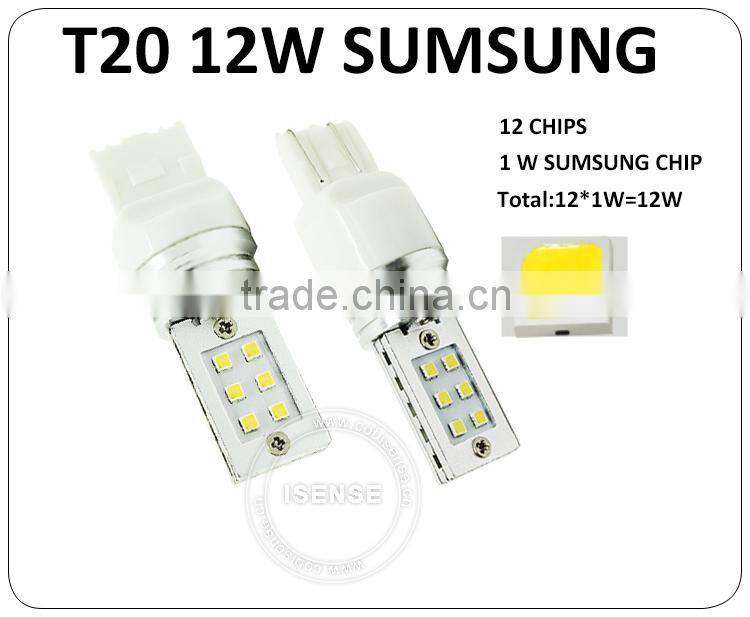 7440 12W 24V 12V High power 50000hours life span waterproof SUM SUNGS 7443 T20 Turning light tail light led lighting bulb