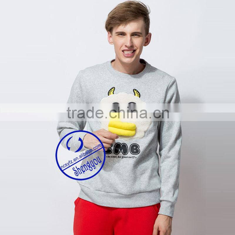 2015 Custom Quality Mens Pullover Sweatshirts with Printed