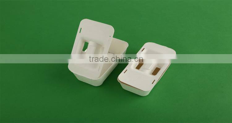 Nontoxic Water-Proof Oil-Resisting Eco-friendly design customize Pulp wheat straw tray