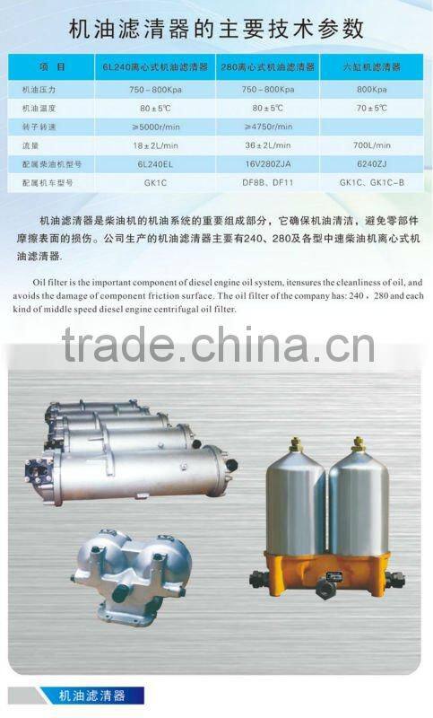 high quality diesel engine oil filter in machinery