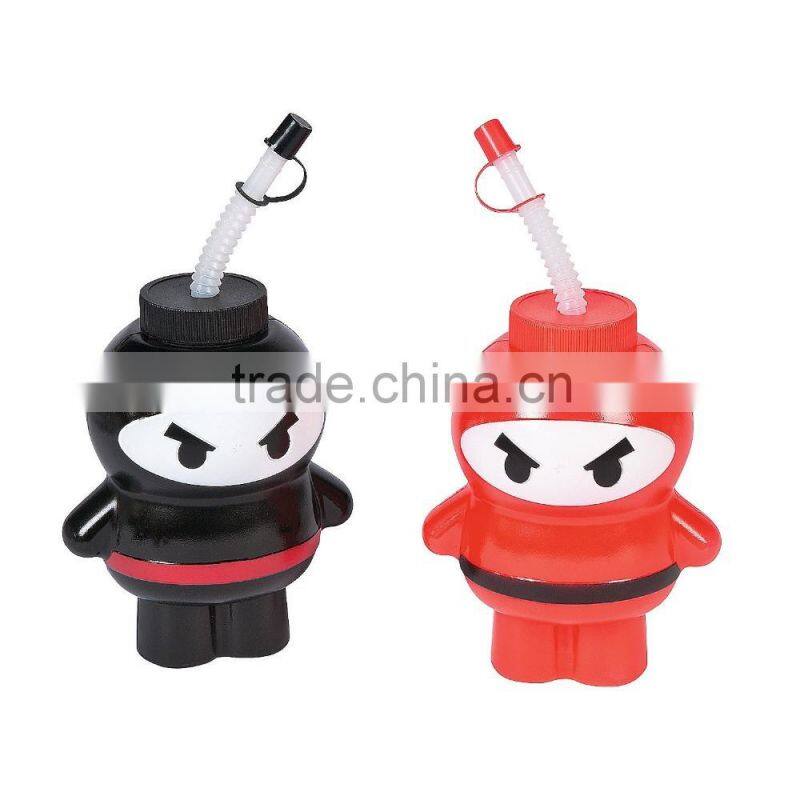 16 oz. 450ml Wholesale New Custom Design Colorful Food Grade Plastic Square Shaped Halloween Party Cups with Lids and Straws