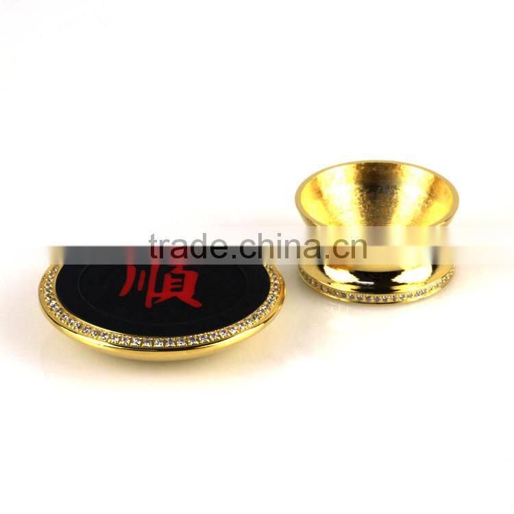 2016 China new product real gold plating cae mobile holder with diamond
