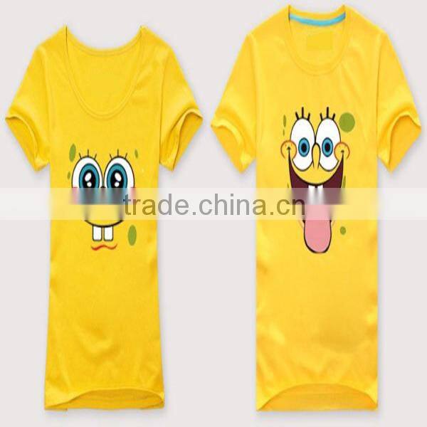 Tattoo no label yellow brand cute family love couple t-shirt
