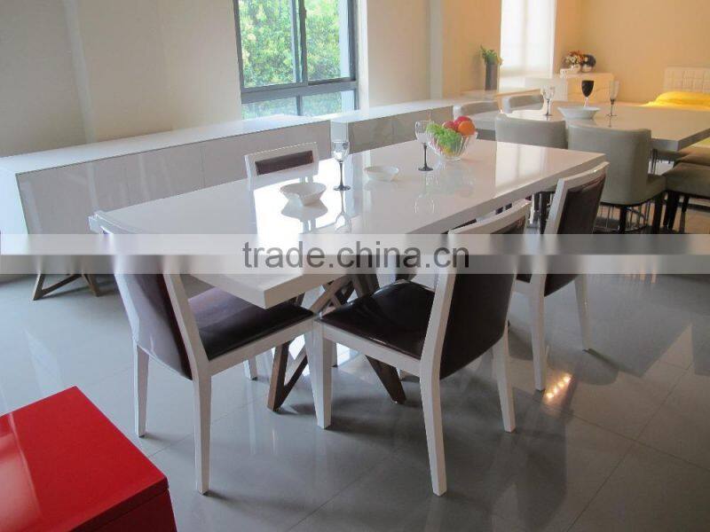 modern table high gloss furniture