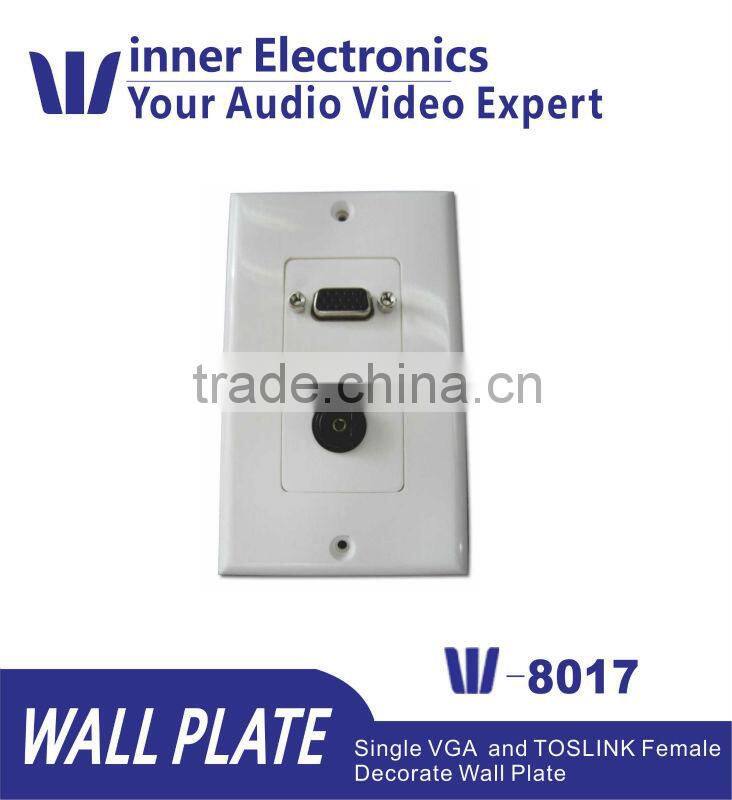 White by Steren ,Standard HDMI Pigtail Wall Plate