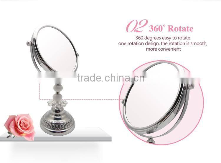 Acrylic decorative tabletop metal framed mirror