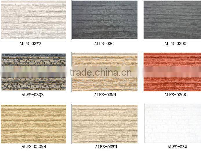Lightweight PU Polyurethane Foam Sandwich fire resistant Exterior Wall Panels