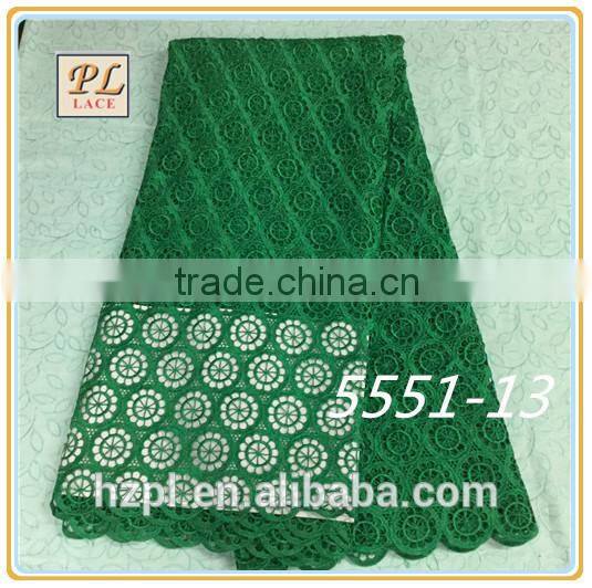 2015 latest used clothing textile embroidery fabric guipure lace