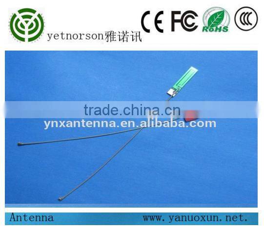 Wi-Fi antenna dipole adhesive flex PCB with coax cable with U.FL connector