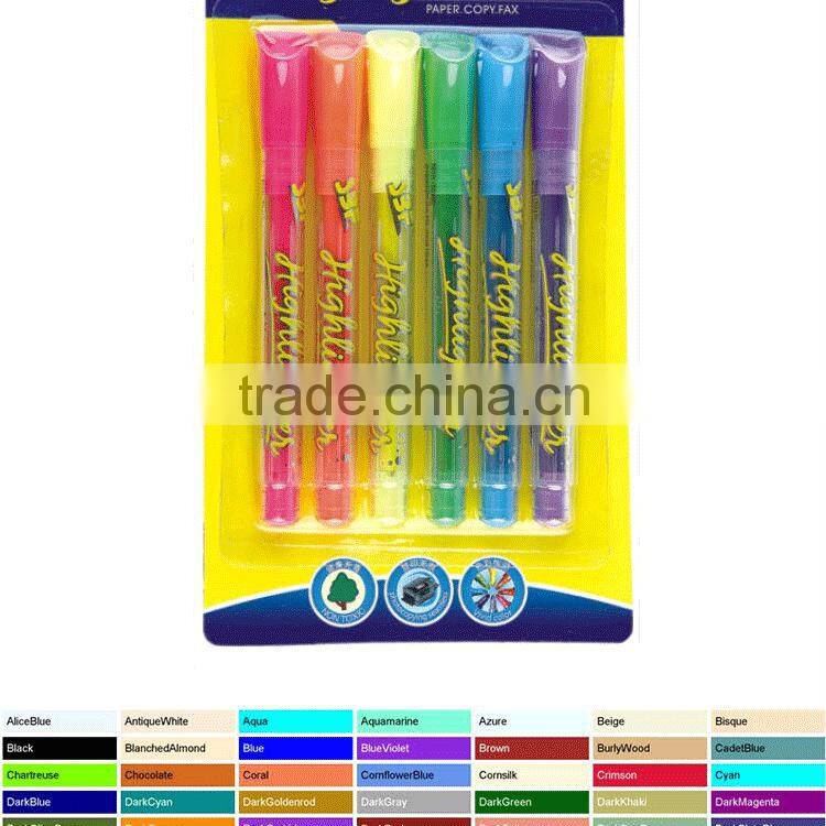 Highlighter marker with chisel tip item 552