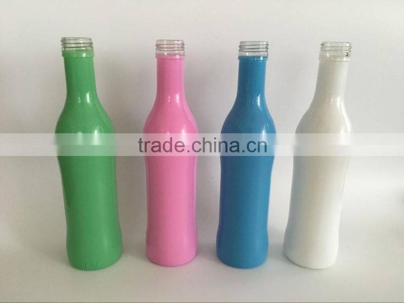 Cheap colourful 320ml glass wine bottles