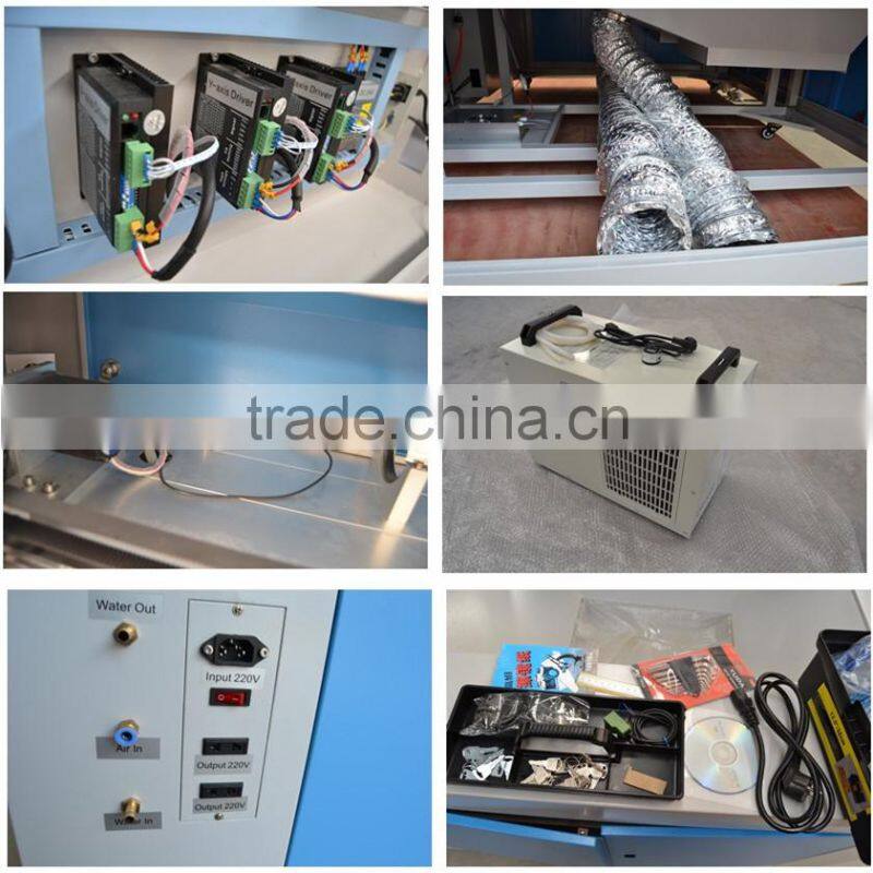 Acrylic/plastic/die board /wood/fabric 150w co2 laser cutter for sale