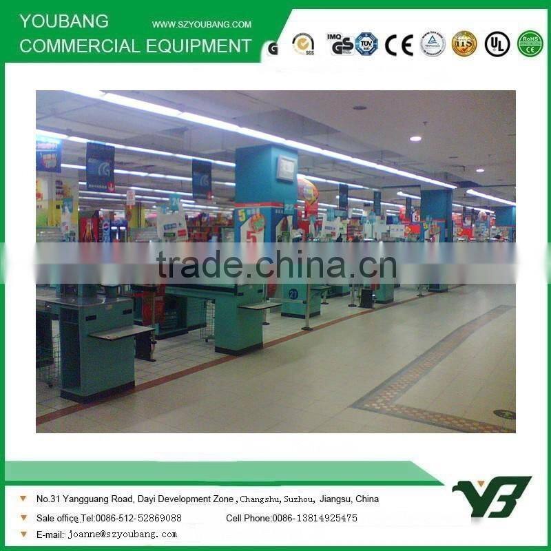 Supermarket Checkout Counter Equipment, shop cash counter