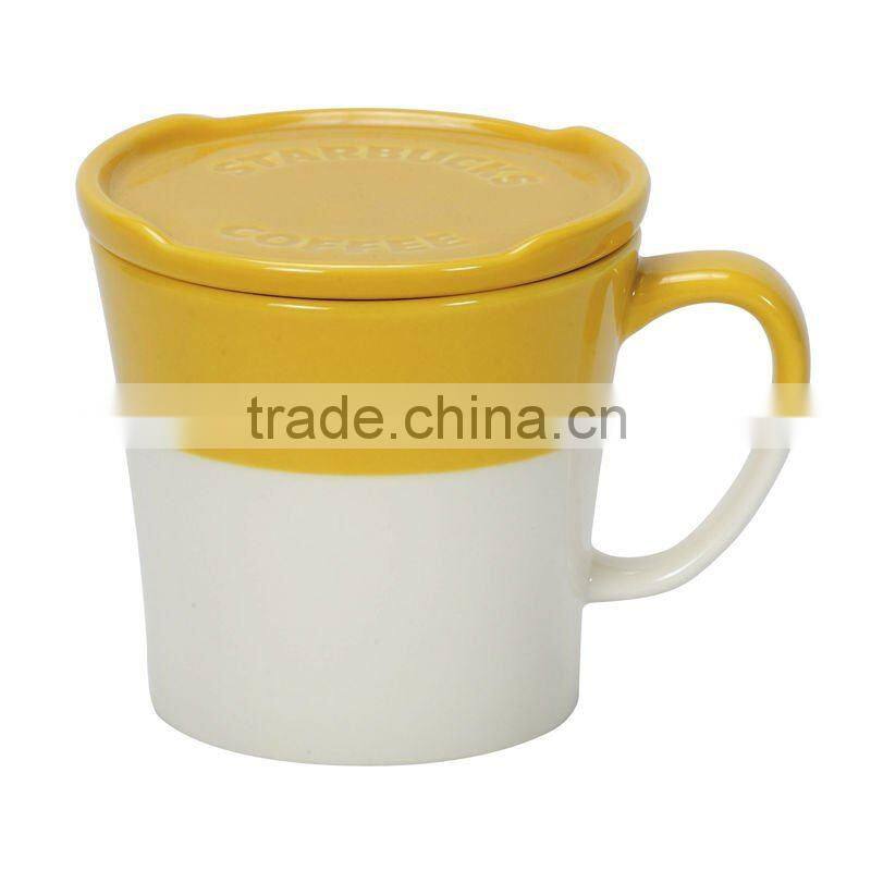 2013 ceramic and porcelain mug with cup cover