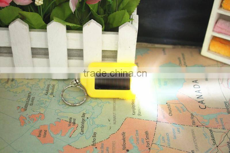 Car company promotional gifts custom, solar keychain with LED lights