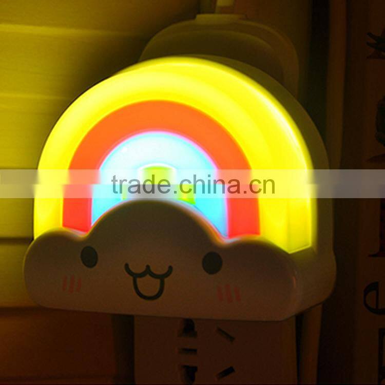 LED Lucky Rainbow Projector Room Night Light Color Lamp Magic Romantic for Kids