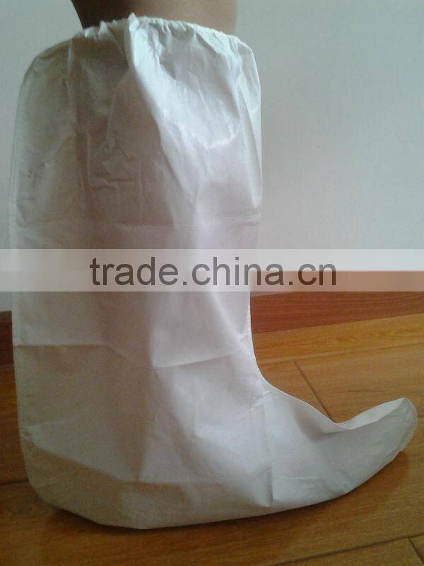 Disposable nonwoven boot cover for clean room use,non woven boot cover,waterproof boot cover