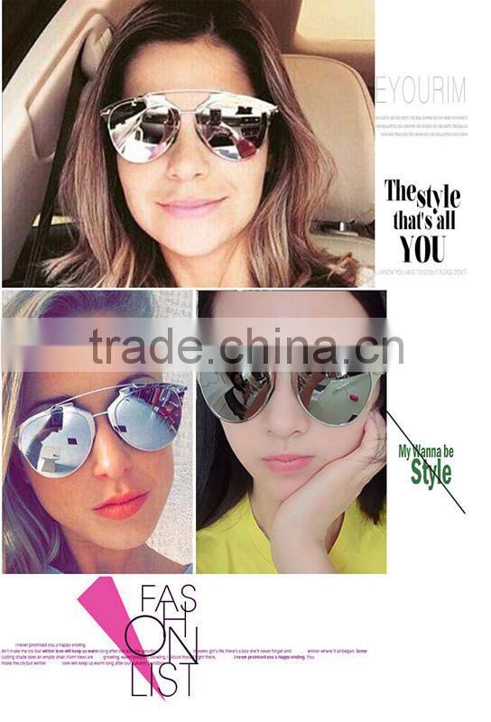 Latest personality fashion sunglasses, dazzle colour sun glasses for women