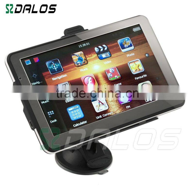 High quality 7 inch portable gps navigator with high definition