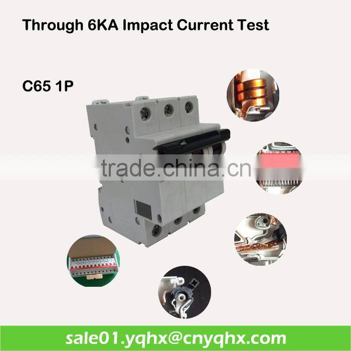 230V/400V single phase motor protection C65 1p-4p 6 amp circuit breaker