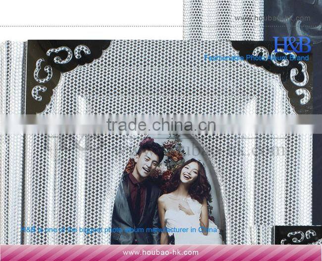 H&B new style 8*12,12*18 leather photo albums with matted pages