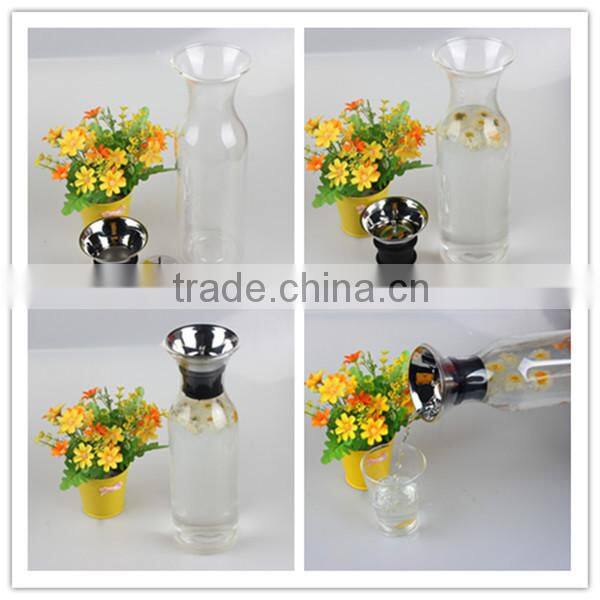 China wholesale beverage liquor drinking dispenser 1200ml glass bottle