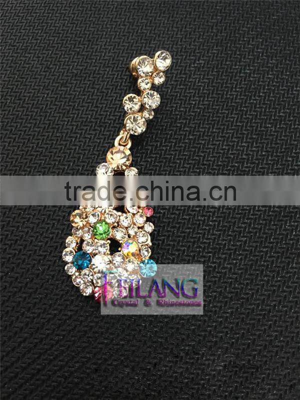 Retro Fashion Full of Diamond Earrings Drop Earrings