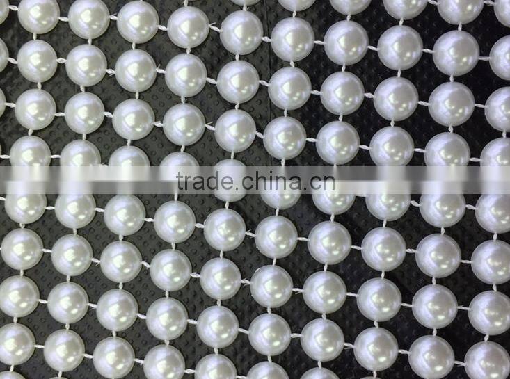 New fashion rhinestone pearl beaded trim for wedding dress