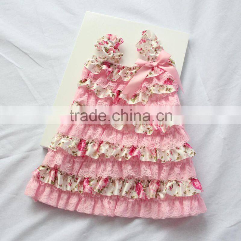 Korean fashion girl style dresses different colors baby 1 year old party flowers girl dress pattern party
