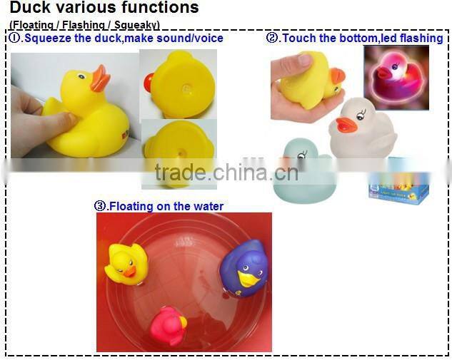 Flashing bath duck xmas duck