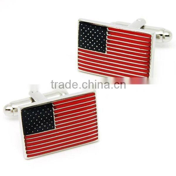 wholesale 2013 new products USA flag design cufflinks