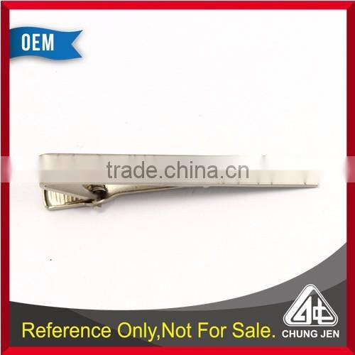 Custom wholesale metal mat nickle tie bar/tie clips