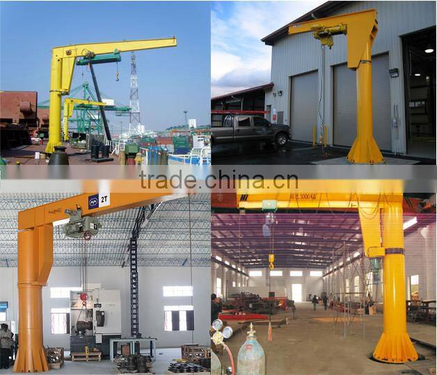china 360 Degree rotating slewing lift jib crane