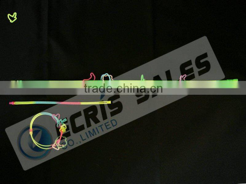 glow silicone necklace