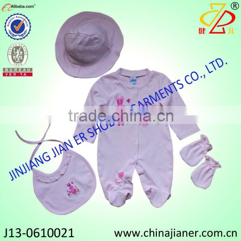 girl romper 4pcs gift set