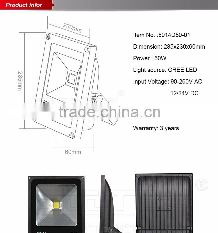 IP65 high power Waterproof Outdoor super bright led flood lights 50 watt