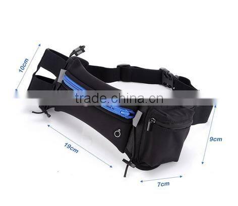 Running Belt Runner Sport Elastic Fanny Pack Race Item Belt Pouch with Water Bottle Pocket Waist Items for Cycling Hiking