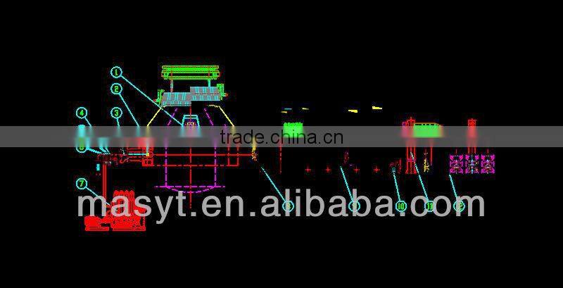 160-300 ton converter skateboard type slag blocking system