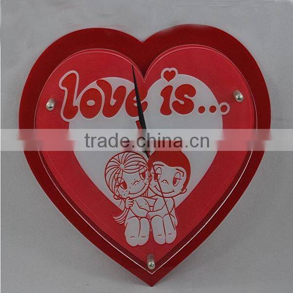 Novelty magpie acrylic wall clock