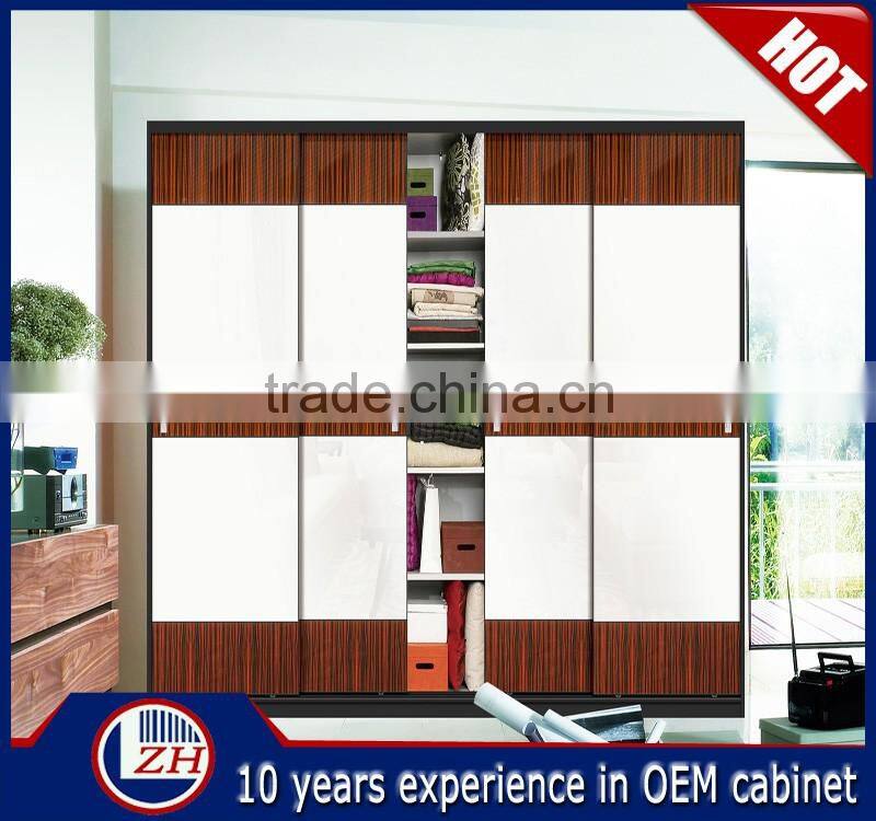 Latest wardrobe sliding door system design with warranty provided
