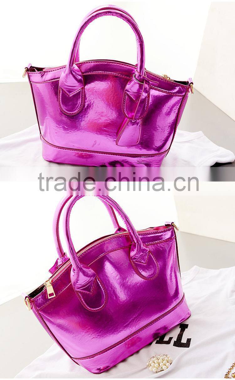 purple and silver shell bag Fashion sweet solid woman bag elegant totes shoulder bags for women lady dating messenger bags