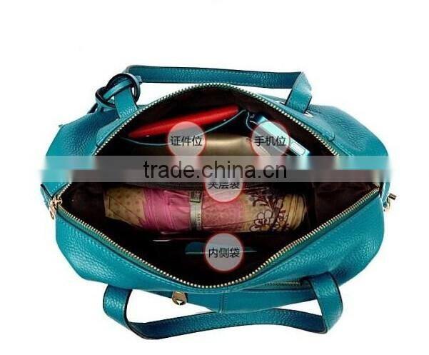 Custom Royal Women leather Extra Large Tote Bag With zipper Pocket