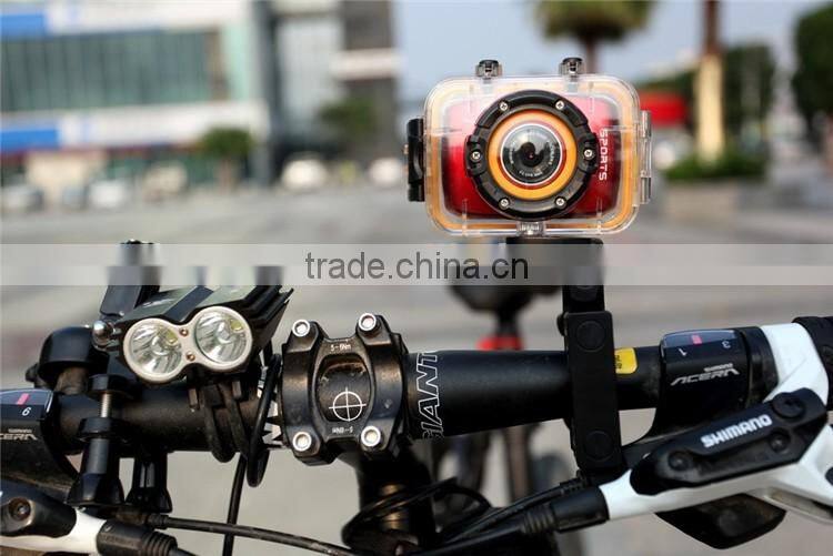 Sport Camera W108 Waterproof design index 10 meters HD 1080p Video camera apply to Swimming White