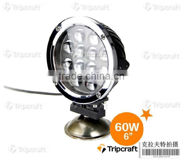 Auto parts round 60w led work light Offroad LED work lamp,4X4 led light 60w led driving light led headlight