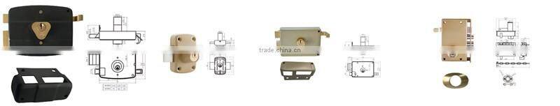 0548 High security sliding ibutton card rim lock